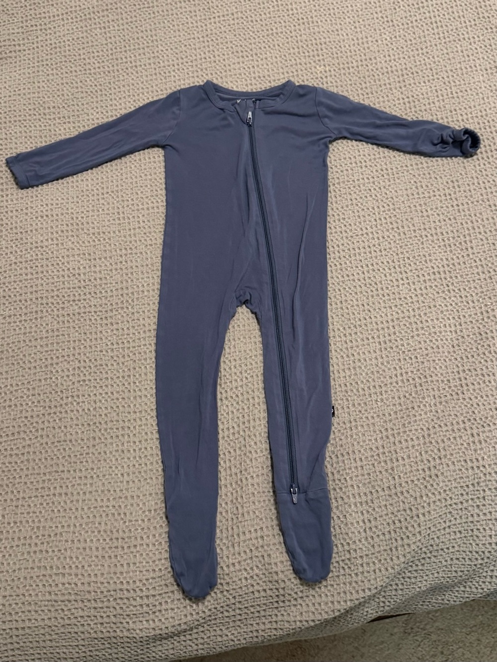 Kyte Baby Solid Navy Kids One-Piece Footed Zipper Pajamas